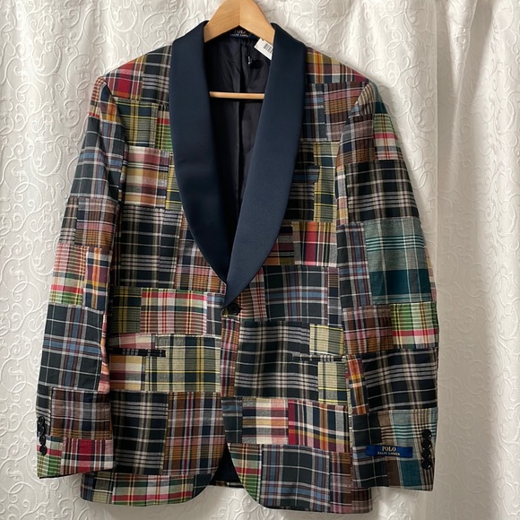 Polo Ralph Lauren Other - NWT Ralph Lauren Polo Indigo Patchwork Dinner Jacket - 38R